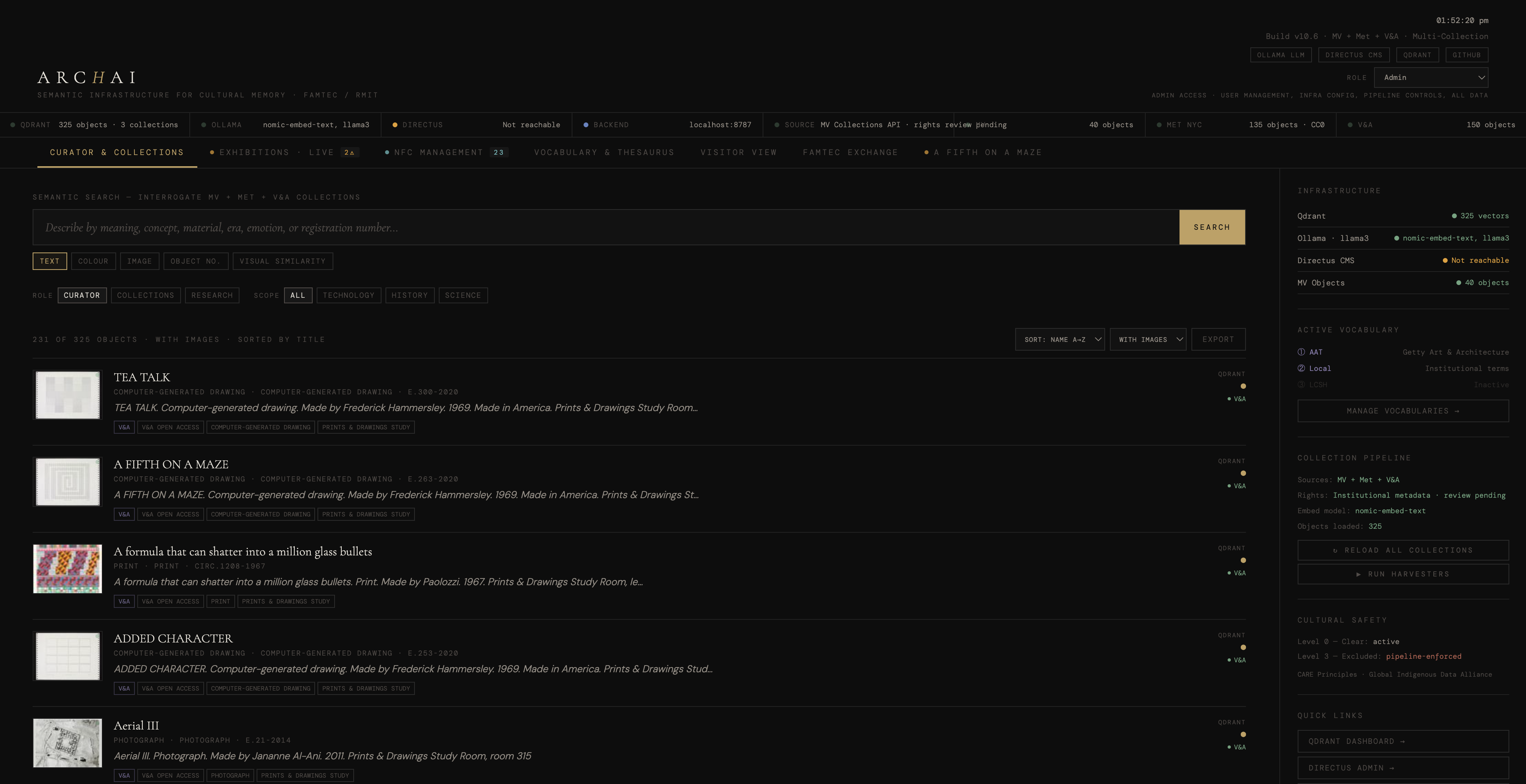 ARCHAI Curator — Collections Search