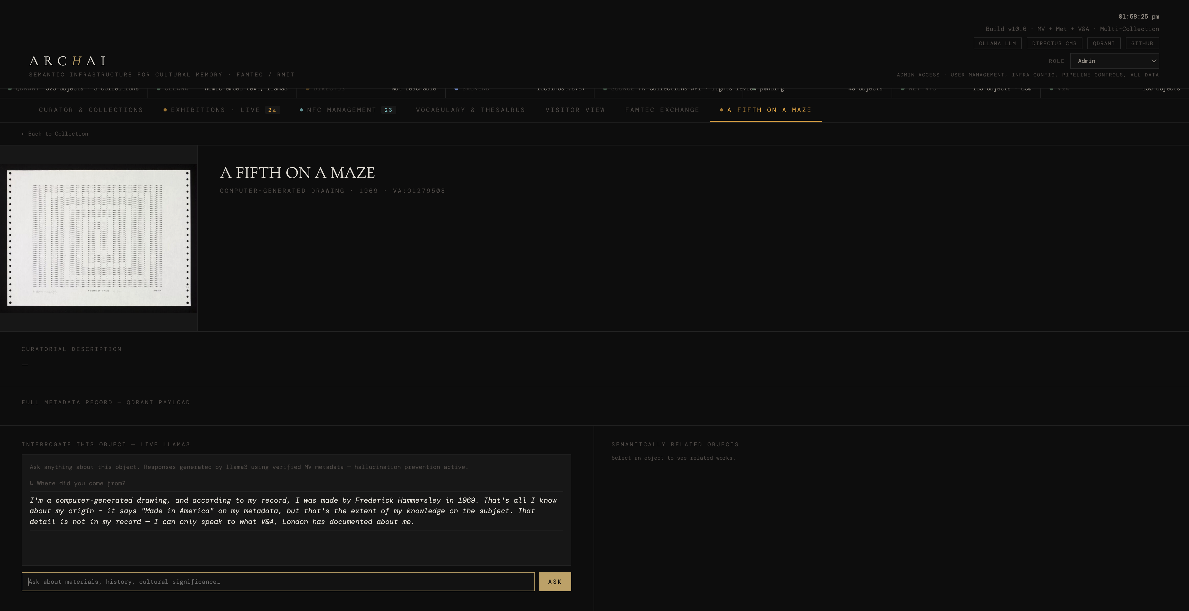 ARCHAI Object Chat — Live AI Response