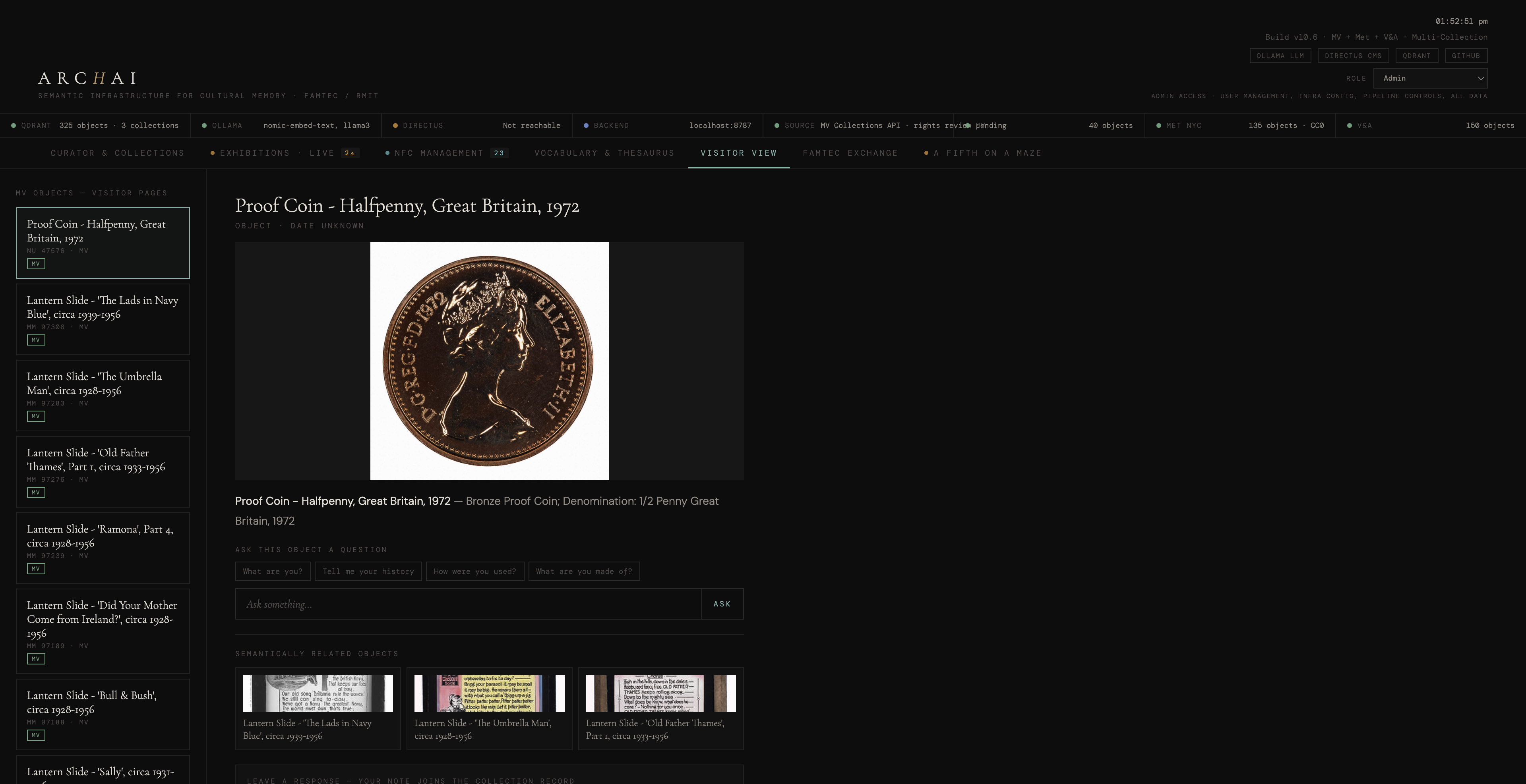 ARCHAI Visitor View — Proof Coin