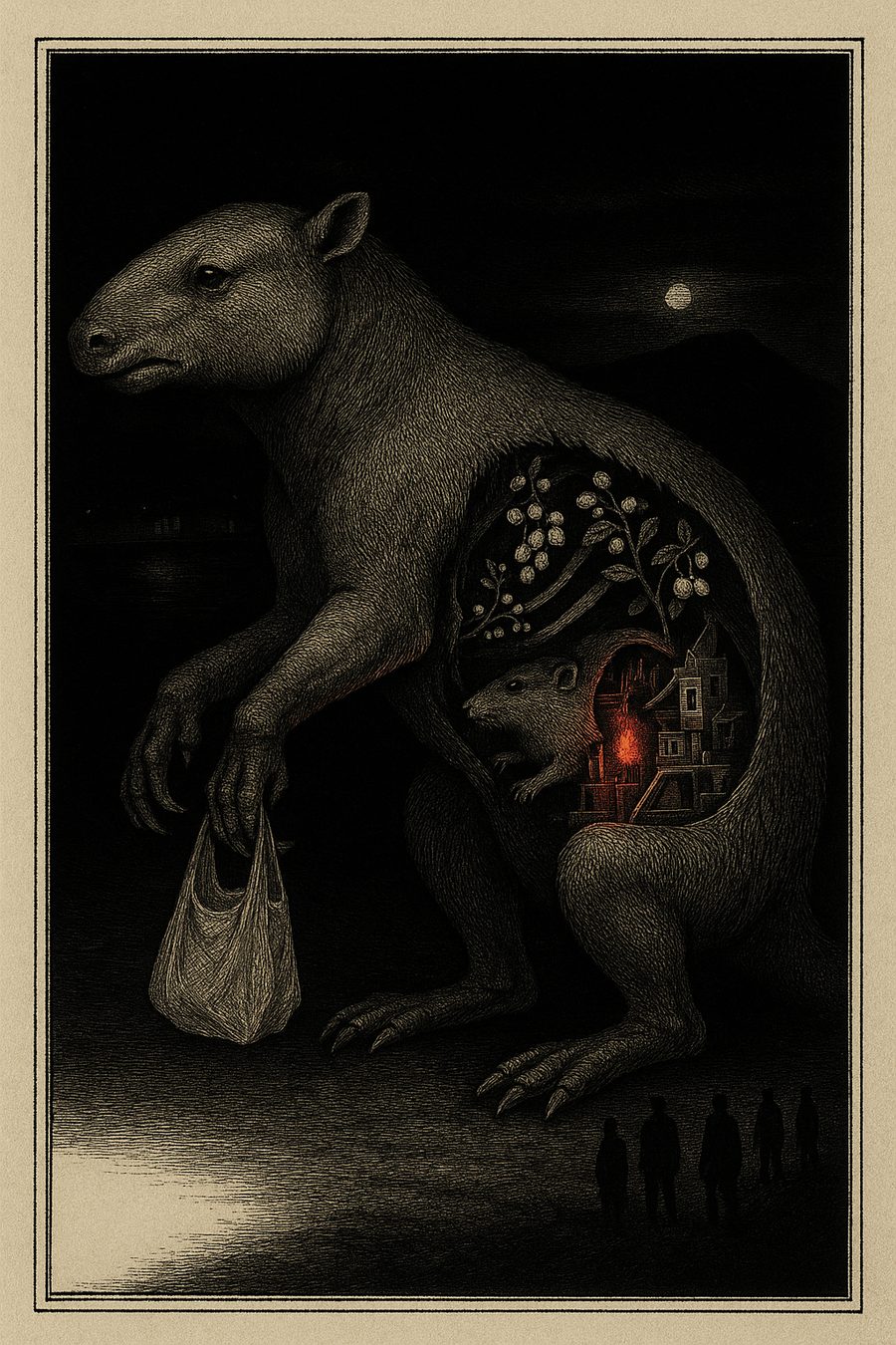Metallic Murmurs, copperplate engraving